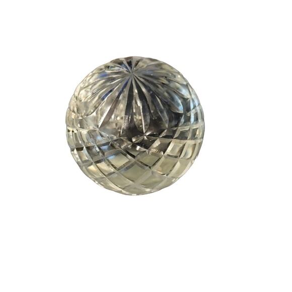 Honeycomb Prism Cut Crystal Glass Gazing Sun Catcher Paperweight Weighted - Picture 1 of 9